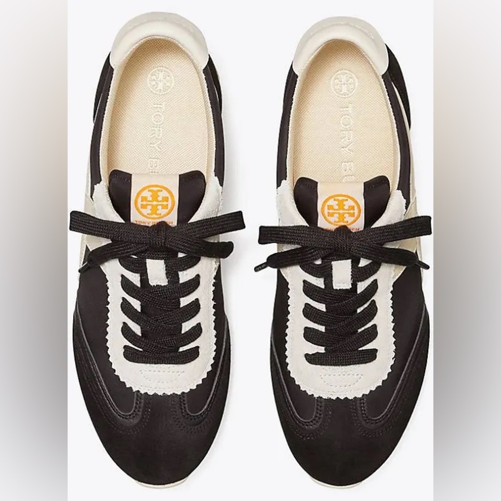 Tory Burch Black and White “Hank” Sneakers